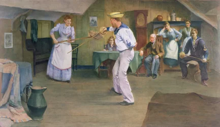 Lekcja szermierki, 1893